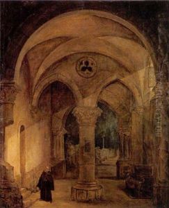 Moine Dans Un Monastere by Francois Marius Granet