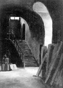 Moine Dans Un Interieur by Francois Marius Granet