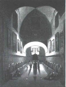 Church Interior by Francois Marius Granet