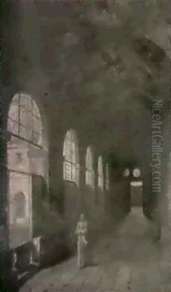 La Galerie Autour D'un Cloitre D'un Couvent Romain - view 1