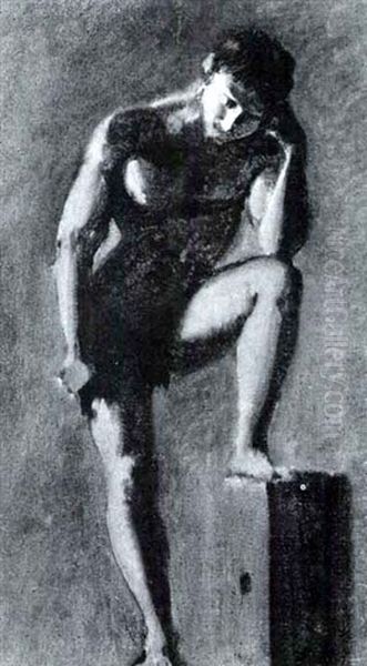 Study Of A Male Nude - view 1