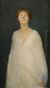 Presumed Portrait Of Yvette Guilbert by Joseph Granie