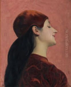 Portrait De Femme De Profil by Joseph Granie