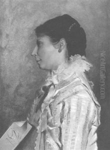 Jeune Femme De Profil by Joseph Granie
