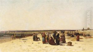 A Gathering On The Beach by Clement Rollins Grant