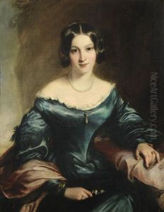 Portrait Of Lady Eleonor Fitzroy by Sir Francis Grant