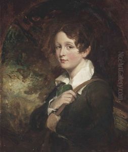 Portrait Of Johnny Grant, The Artist's Son, Half-length by Sir Francis Grant