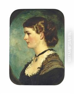 Portrait Of One Of The Artist's Daughter, Rebecca Grant, Quarter-length by Sir Francis Grant
