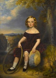 Portrait Of A Young Girl With A Hoop