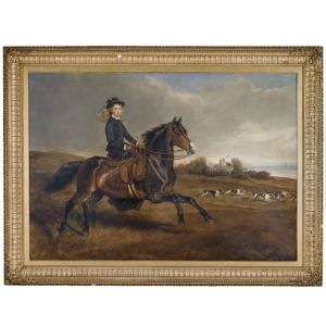 Portrait Of Lady Victoria Leveson-gower On Her Pony Lady Whitworth