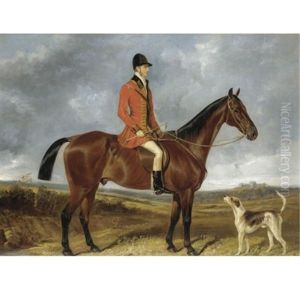 Portrait Of Charles Davis, Huntsman To The Royal Buckhounds by Sir Francis Grant