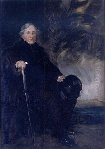 Portrait Of Lord Broughton by Sir Francis Grant
