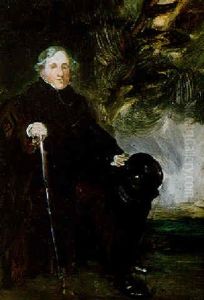 Portrait Of A Gentleman, Seated, Wearing A Dark Suit