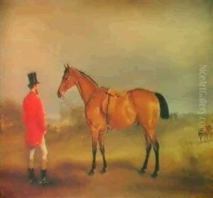 Lord Newport With His Favourite Hunter, Rowton, In His Fifteenth Season