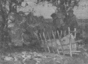 Building A Canoe by Walter Granville-Smith