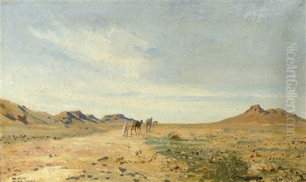 A Traveller In The Desert Of Chellala, Algeria - view 1