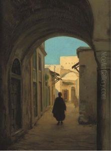 A Wanderer, Tunesia by August Johannes le Gras