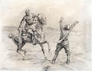 Szarza Na Bolszewika by Stanislaw Bagienski