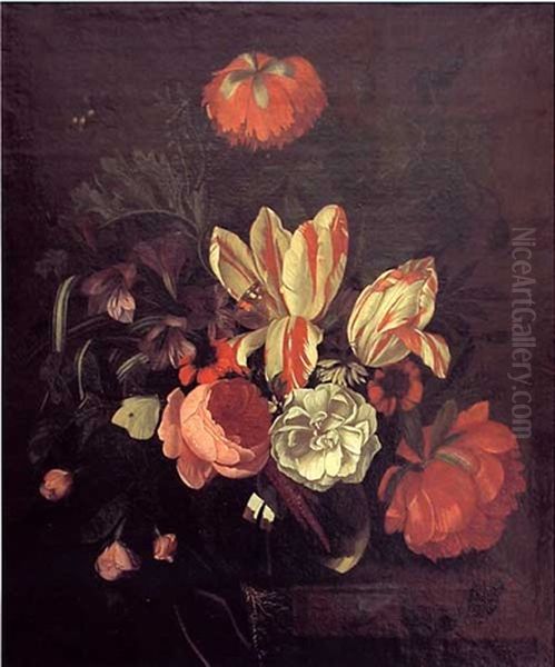 Bouquet De Fleurs Sur Un Etablement - view 1