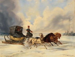 A Sleigh Ride by Otto Grashof