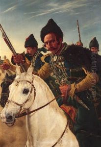 Kosaken Zu Pferd by Otto Grashof