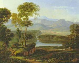 Romantische, Sudliche Fluslandschaft