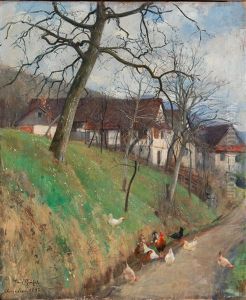 Vorfruhling Blumberg, Obersasbach, Schwarzwald by Franz Graessel