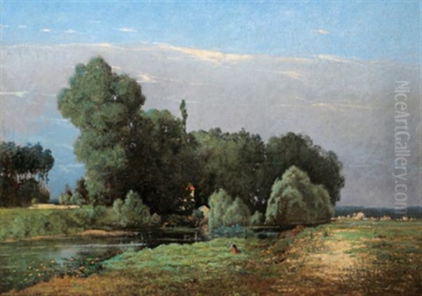Idyllische Fluslandschaft - view 1