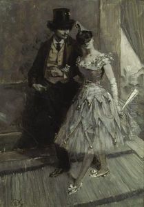 L'actrice Et L'admirateur by Eugene Grasset