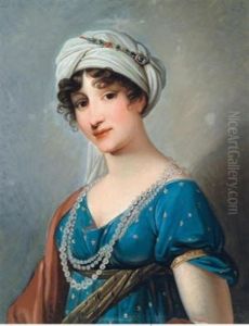 Bildnis Einer Eleganten Dame by Giuseppe or Josef Grassi