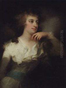 Portrait Of Pauline Herzogin Von Wurtemberg, Princess Metternich by Giuseppe or Josef Grassi