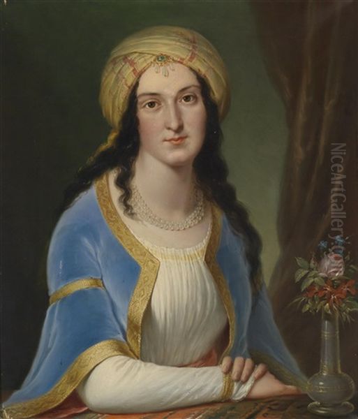 Bildnis Einer Einen Turban Tragenden Dame - view 1