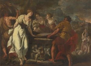Rachel And Jacob Unblocking The Well by Nicola Grassi