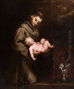 Antonius Av Padua Hallandes Jesusbarnet