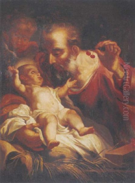 Saint Joseph And The Christ Child - view 1