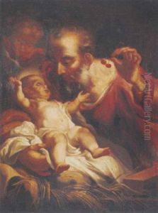 Saint Joseph And The Christ Child by Nicola Grassi