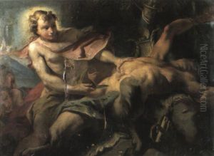 Apollon Et Marsyas by Nicola Grassi