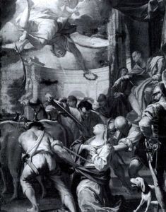 "the Martyrdom Of St. Lucy" by Nicola Grassi