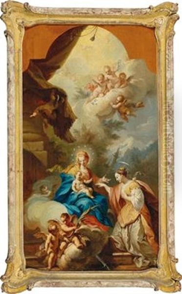 The Mystical Marriage Of Saint Catherine - view 1