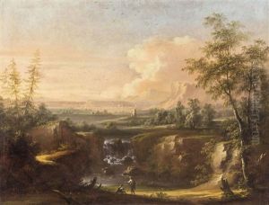 Heroische Landschaft Mit Personenstaffage by Johann Georg Dominikus Grassmayr