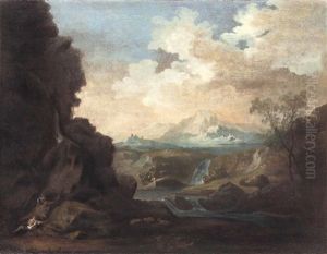 Heroische Landschaft Mit Figurenstaffage by Johann Georg Dominikus Grassmayr