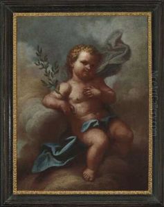 Putto Mit Olzweig by Johann Georg Dominikus Grassmayr