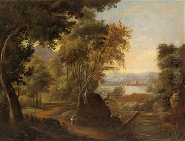Bewaldete Flusslandschaft - view 1