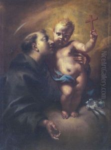 Der Hl. Antonius Mit Dem Segnenden Jesusknaben