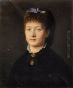 Portrait Einer Jungen Dame