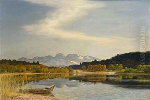 Seehammersee Mit Wendelstein by Theodor Graetz