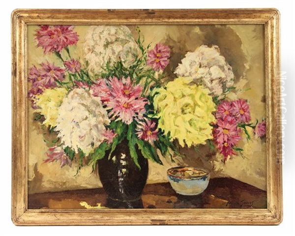 Still Life With Chrysanthemums - view 1
