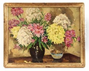 Still Life With Chrysanthemums by Abbott Fuller Graves