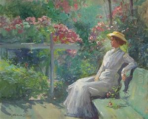 Lady In The Garden by Abbott Fuller Graves