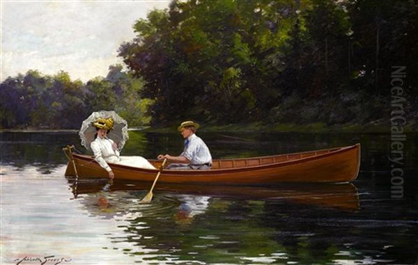 Rowing To Picnic Rock - view 1